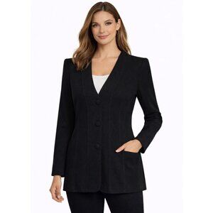 Andrea Jovine Essentials Pure Virgin Wool V neck, button cardigan - M